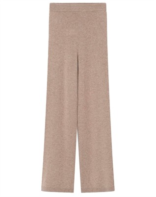 Nevin Medium Soft Wool Bukser - Beige Melange